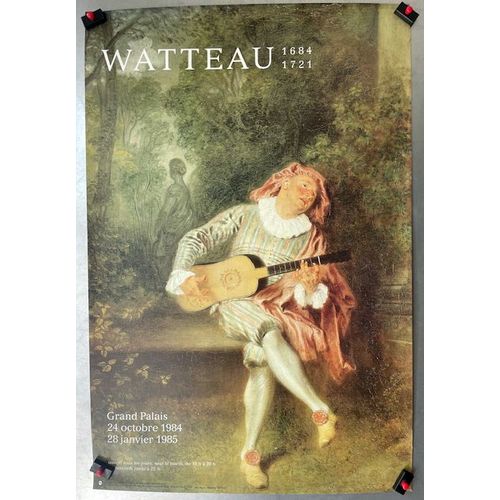 Affiche Expo "Watteau - Grand Palais - Paris 1984 " - 40 X 60 Cm