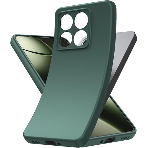 Coque Tpu Souple Verte Pour Xiaomi 14t 6,67"" - Antichoc Ultra-Mince 1,2 Mm, Légère 20 G, Protection Appareil Photo Et Rebords Surélevés