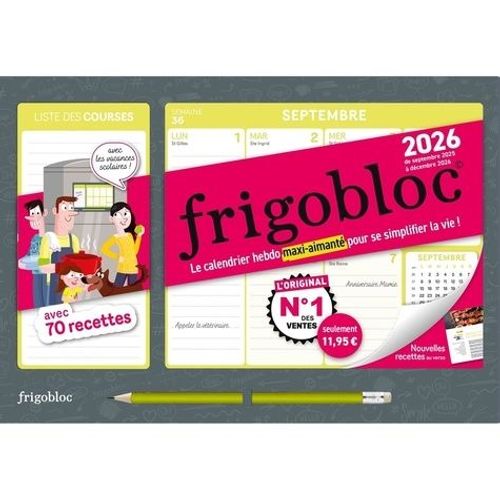 Frigobloc Hebdomadaire Compact - Avec 1 Crayon