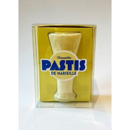 Chaussettes Pastis Pour Des Pieds Ensoleillés - Coffret Avec Une Paire De Chaussettes Longues Taille Unique Et Un Livret De Recettes Apéro