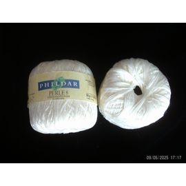 Phildar Coton D' Egypte Peigné, Fil D' Ecosse À Crocheter, Perlé 8 - Lot De 2 Pelotes