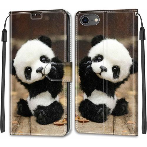 Coque Pour Iphone Se 2022/ Se 2020/ Iphone 8/ Iphone 7, [Fonction Support] [Languette Magnetique] Cuir A Rabat Housse Etui Pour Iphone Se 2022/ Se 2020/ Iphone 8/ Iphone 7