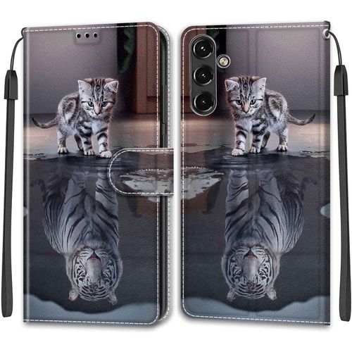 Coque Pour Samsung Galaxy A14 4g / Samsung Galaxy A14 5g Cuir ¿¿ Rabat Housse, Antichoc Portefeuille Etui Pour Samsung Galaxy A14 4g / Samsung Galaxy A14 5g
