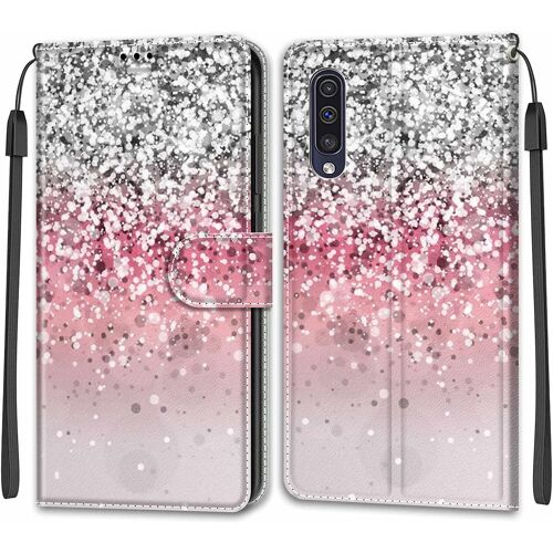 Coque Pour Samsung Galaxy A50/A50s/A30s, Etui Samsung A50/A50s/A30s, Housse De Galaxy A50/A50s/A30s En Cuir Pu, Etui Protection Avec [Magnetique] Flip Portefeuille Antichoc Case(Bling)
