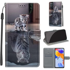 Etui Coque Xiaomi Redmi Note 11 Pro 5g Global, Antichoc Housse Note 11 Pro Global Cuir Pu Portefeuille Etui Avec [Fentes Pour Cartes] Coque Pour Note 11 Pro+ 5g (India) / Note 11e Pro