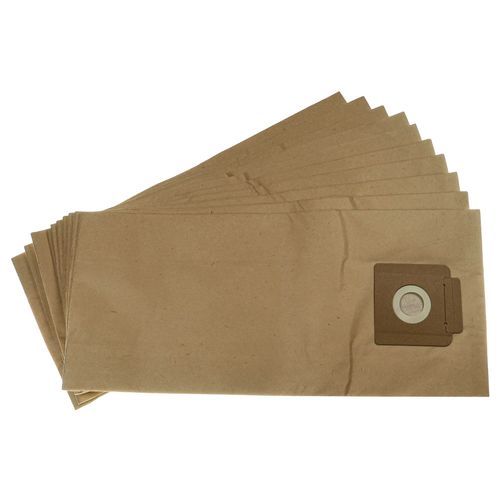 vhbw 10x Sacs compatible avec Kärcher T 7/1 plus, T7/1eco!efficiency, T 7/1 Professional aspirateur - papier, 51,5cm x 23cm marron