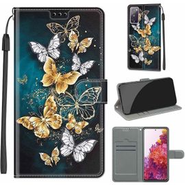 Étui Portefeuille Premium En Cuir Pu Pour Samsung Galaxy S20 Fe (4g/5g) ¿ Coque De Protection Avec Fermeture Magnétique, Porte¿Cartes Et Support Intégré