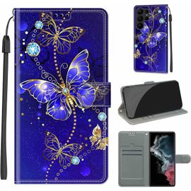 Étui Samsung Galaxy S23 Ultra - Coque À Rabat En Cuir Pu Antichoc Avec Fermoir Magnétique, Porte-Cartes Et Support