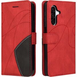 acdsgd-Coque Samsung Galaxy A56 5G, Flip Magnétique Protection Case Portefeuille, Antichoc Housse, Étui en Simili Cuir PU pour Portefeuille avec pour Samsung Galaxy A56 5G, Rouge
