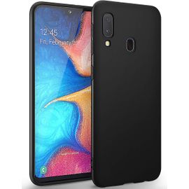 Housse Slim En Tpu Souple Pour Samsung Galaxy A20e ¿ Coque Antichoc Et Anti-Rayures, Finition Noire