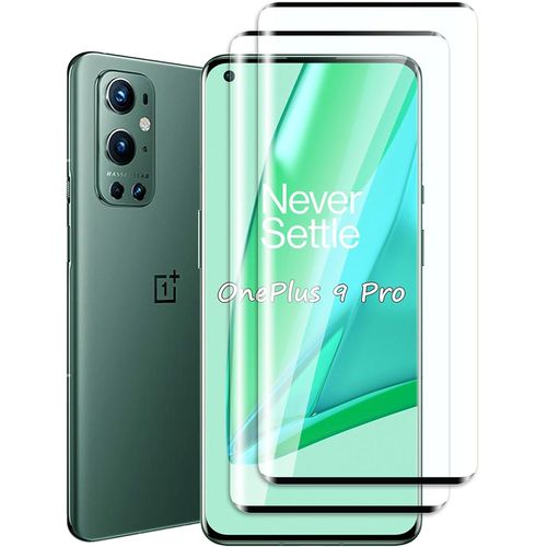 Lot De 2 Protecteurs D'écran En Verre Trempé Pour Oneplus 9 Pro ¿ 9h Anti-Rayures, Couverture 3d Intégrale, Pose Sans Bulles, Haute Clarté Hd