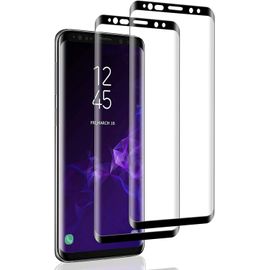 Lot De 2 Verres Trempés Pour Samsung Galaxy S9 ¿ 3d Incurvé, Couverture Intégrale, Dureté 9h, Sans Bulles, Haute Qualité