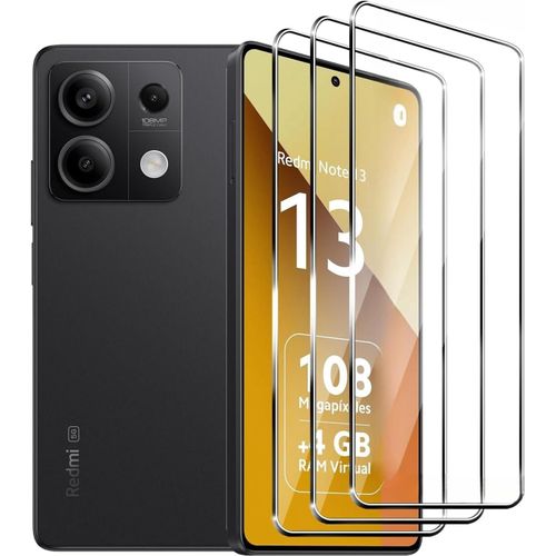 Lot De 3 Verres Trempés Pour Xiaomi Redmi Note 13 (4g/5g) ¿ 0,33 Mm, Dureté 9h, 2,5d, Anti-Rayures, Sans Bulles, Anti-Empreintes, Ultra-Transparent, Haute Sensibilité
