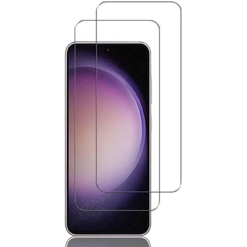 Lot De 2 Vitres De Protection En Verre Trempé 0,3 Mm Pour Samsung Galaxy S23 - Ultra Transparent 2.5d, Anti-Rayures 9h, Pose Facile