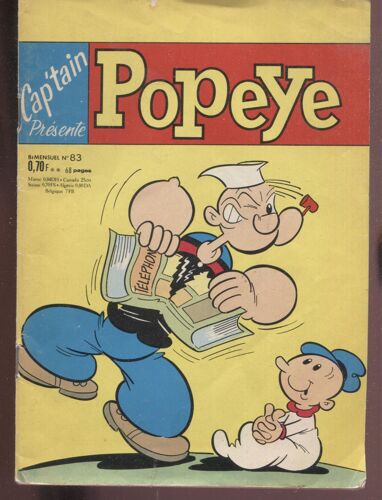 Cap'tain Presente Popeye N° 83 - 1970