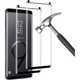 Pack 2 Verres Trempés Pour Samsung Galaxy S9 ¿ Protection 3d Incurvée Full Cover, Dureté 9h, Anti-Bulles, Haute Qualité