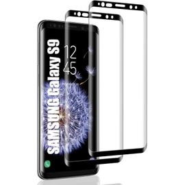 Pack 2 Verres Trempés Pour Samsung Galaxy S9 - Protection Écran Intégrale Anti-Bulles, Anti-Rayures, Ultra-Clair Et Renforcé