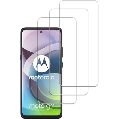 Pack De 3 Verres Trempés Pour Motorola Moto G 5g ¿ Protection Écran 9h Anti-Rayures, Ultra Transparent Hd, Revêtement Oléophobe, Bords 2.5d