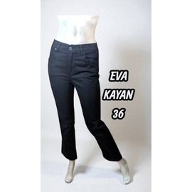 Eva Kayan Taille 36 Superbe Pantalon Jeans Jean Denim Noir Femme