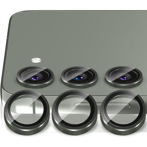 Protège-Lentille Caméra Verre Trempé Avec Cadre Alliage Alu Pour Samsung Galaxy S23/S23+ ¿ Ultra-Résistant, Anti-Rayures & Anti-Chocs Hd - Vert