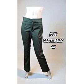 Jean Charles De Castelbajac Taille 46 Neuf Pantalon Jeans Denim Kaki Femme