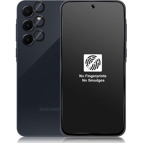 Verre Trempé Mat Bord À Bord Pour Samsung Galaxy A35 5g (2 Films + 1 Protège-Caméra) Anti-Reflets Anti-Empreintes 9h