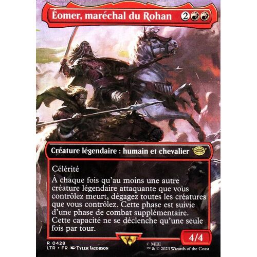 Éomer Maréchal Du Rohan - Magic - Le Seigneur Des Anneaux - Chroniques De La Terre Du Milieu - R - 428 - Visuel Alternatif