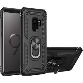 Coque Double Couche Antichoc Pour Samsung Galaxy S8 Plus - Protection 360° Niveau Militaire, Anneau Rotatif Magnétique 360° Compatible Support Voiture, Bords Surélevés