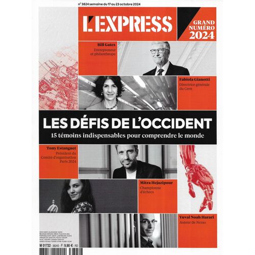 L'Express N°3824 17/10/2024 Les Défis De L'Occident: 15 Témoins Indispensables Pour Comprendre Le Monde