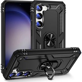 Coque Samsung Galaxy S8 Plus - Double Couche Antichoc, Protection Niveau Militaire, Bords Surélevés Et Anneau Magnétique Rotatif 360° Compatible Support Voiture