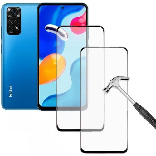 Lot De 2 Protection Écran Céramique 9d Full Cover Pour Xiaomi Redmi Note 11 / Note 11s - Verre Trempé Anti-Choc Incassable Anti-Rayures Hd