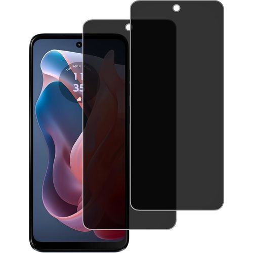 Lot De 2 Protections D'écran En Verre Trempé Anti-Espion Pour Motorola Moto G Play 2024 - 9h Anti-Rayures, Sans Bulles