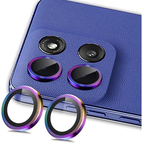 Lot De 2 Protège¿Lentilles Caméra Pour Moto G Stylus (2025) ¿ Verre Trempé 9h + Bagues Aluminium, Kit D'installation D'alignement, Anti¿Rayures Et Étanche