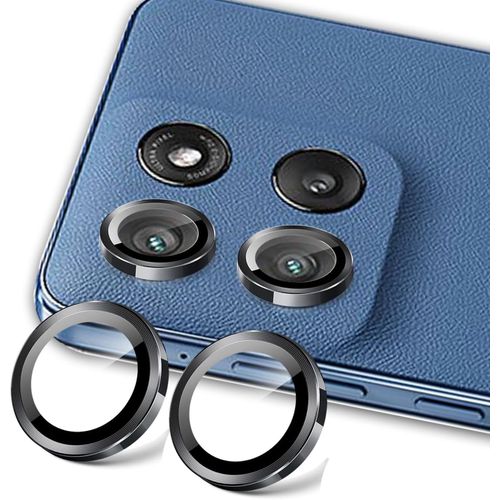 Lot De 2 Protège-Objectif Caméra Pour Moto G Stylus (2025) ¿ Verre Trempé 9h + Anneau Métal Aluminium, Étanche Anti-Poussière, Kit De Pose Avec Gabarit D'alignement