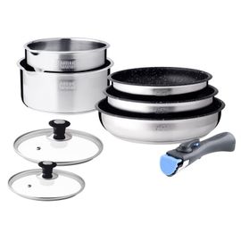 Batterie De Cuisine 8 Pièces Acier Inoxydable Arthur Martin Am0454