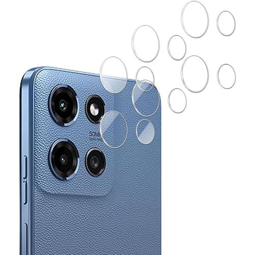 Pack De 3 Protections En Verre Trempé Pour Lentille Caméra Motorola Moto G (2025) 5g - 9h Anti-Rayures, Ultra-Fin, Hd, Revêtement Oléophobe