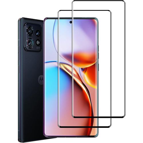 Lot De 2 Verres Trempés 3d Pleine Couverture Pour Motorola Edge+ (2023) - Dureté 9h, Anti-Rayures, Anti-Empreintes, Ultra Clair, Sensible Au Toucher