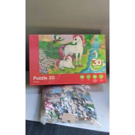 Puzzle 3D 100 pièces Licorne taille 31x23cm