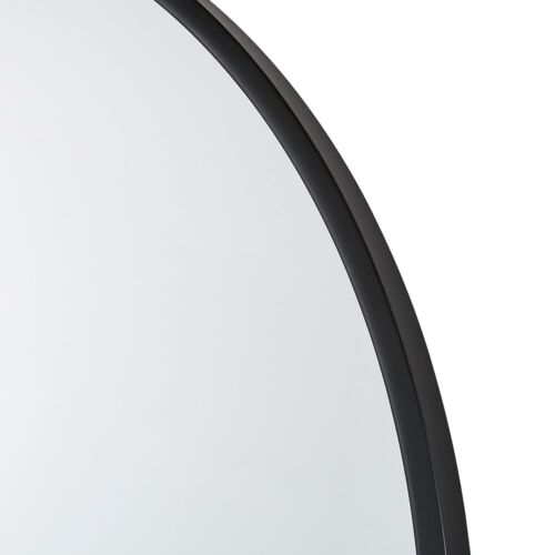 Grand Miroir Arche En Métal Noir 111x179
