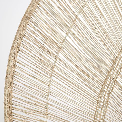 Tête de lit murale en jute beige 176x120