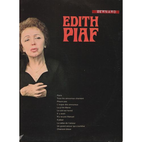 Lp 33 Edith Piaf- Paris- Il Pleut- Pleure Pas - L'Orgue Des Amoureyx - La P'Tite Marie - Le Cieleest Fermé - Il Y Avait - N'Y Va Pas Manuel - La Valse De L'Amour - Chanson Bleue Mfp 5046 - 1966