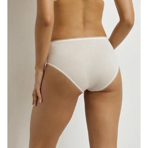 Dim Culotte Haute Femme À Rayures Beige Dim X Ines De La Fressange