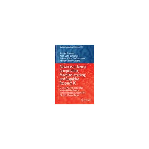 Advances In Neural Computation, Machine Learning, And Cognitive Research Ix