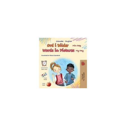 Words In Pictures - My Day (Swedish English Bilingual Children's Book)