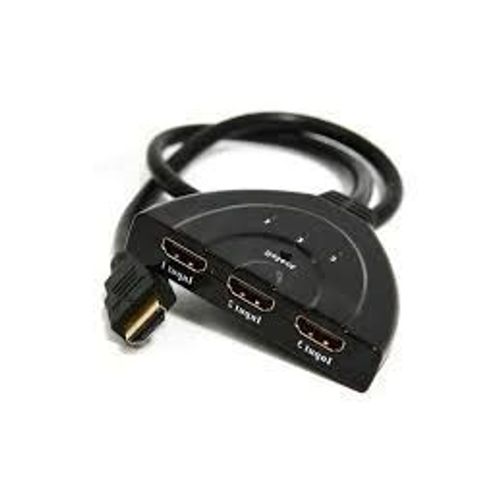Switch HDMI - GEMBIRD - DSW-HDMI-35 - 3 ports HDMI - Alimentation externe - Câble intégré