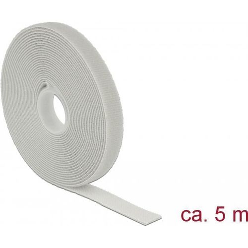 Delock Hook-and-loop fastener - Attache câble - 5 m - gris