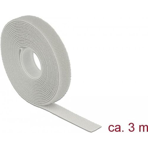 Delock Hook-and-loop fastener - Attache câble - 3 m - gris