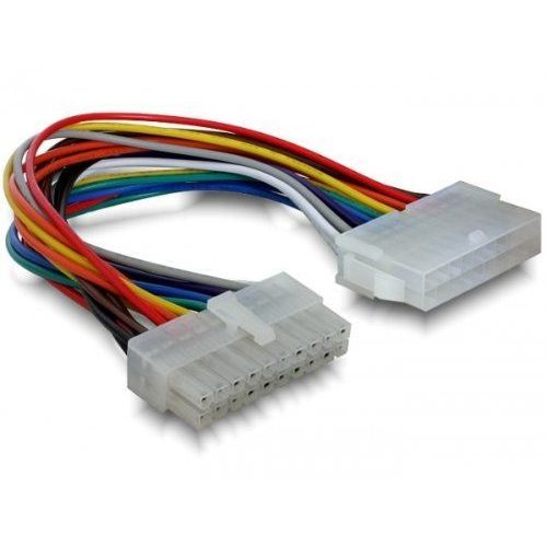 Delock - Rallonge de câble d'alimentation - ATX 20 broches (M) pour ATX 20 broches (F) - 20 cm