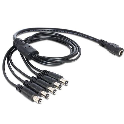 Delock - Répartiteur d'alimentation - DC jack de 5,5 x 2,1 mm (M) pour DC jack de 5,5 x 2,1 mm (F) - 50 cm