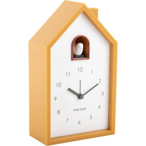 Réveil thermoplastique jaune 12x6x20cm